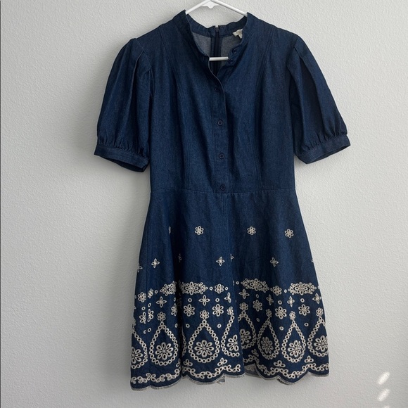 Shoshanna Ellena Denim Mini Dress - Picture 2 of 5